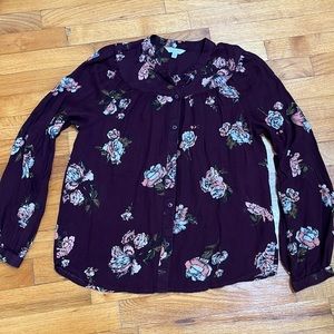 EUC - Lucky Brand Button Down Top size M